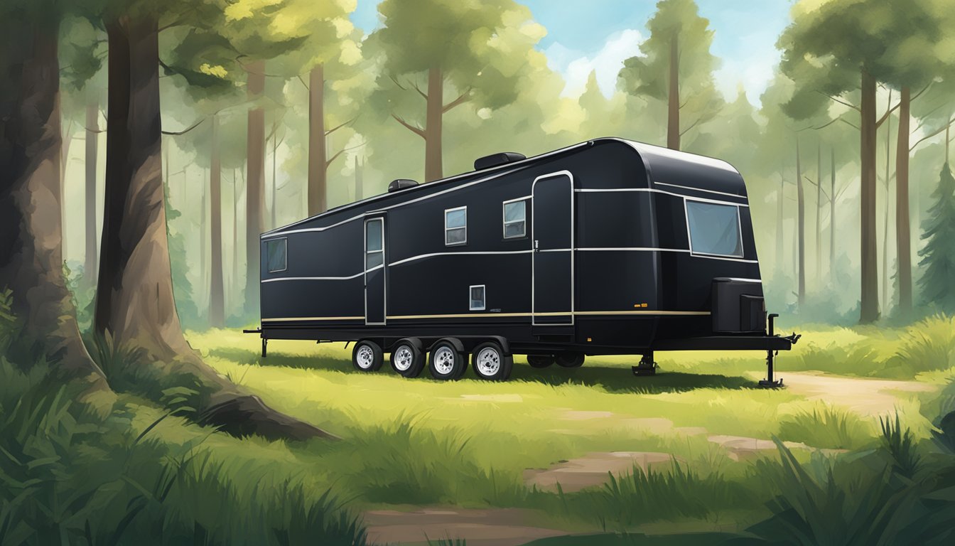 Elegant Living in Black Double Wide Trailers